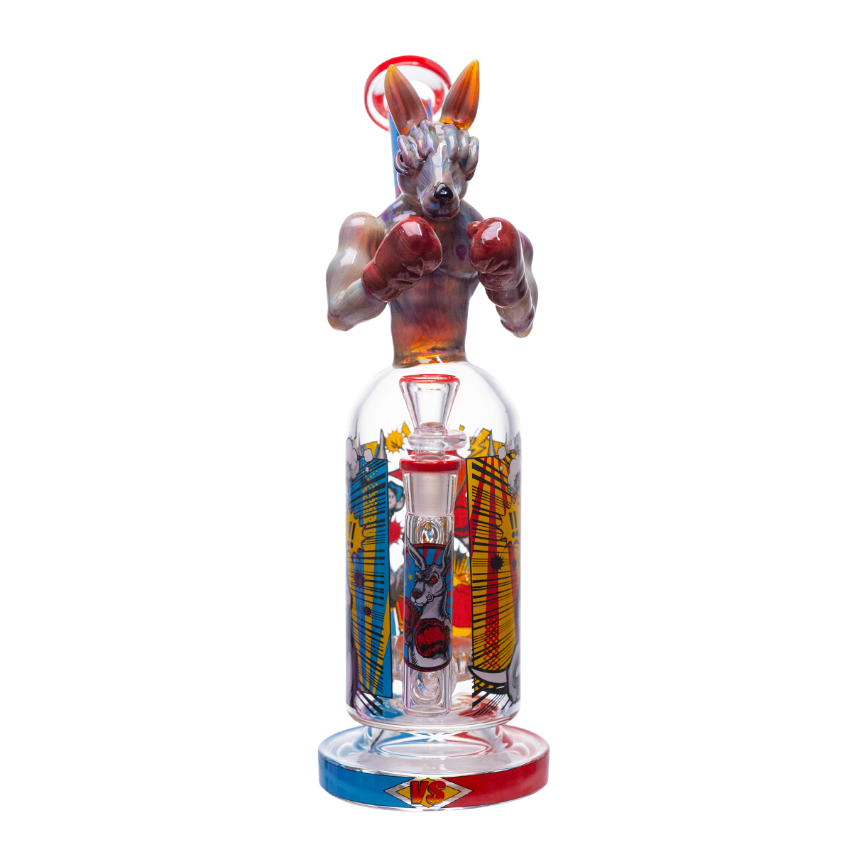 CHEECH 12in "KANGAROO BOXER KNOCKOUT GLASS RIG" (CHE-427)