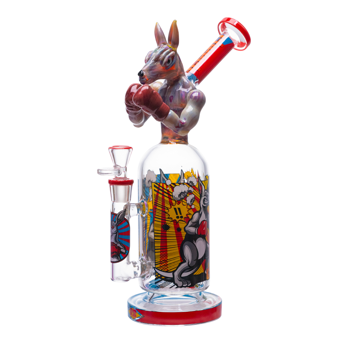 CHEECH 12in "KANGAROO BOXER KNOCKOUT GLASS RIG" (CHE-427)