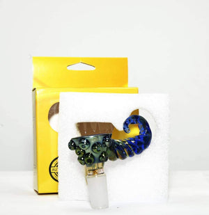 CHEECH BLUE FUMED BOWL WITH HANDLE ASSORTED COLOR (CH-BOWL-087)