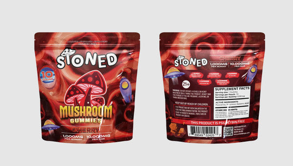 STONED 10000MG BLUE LOTUS + WHITE LOTUS GUMMY BAG (10CT BAG)