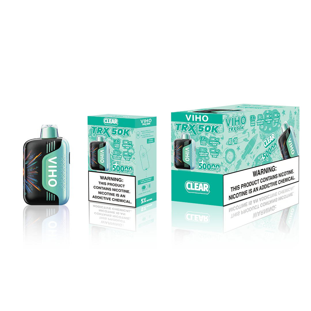 VIHO TRX 50K PUFFS 5% DISPOSABLE (5CT DISPLAY)