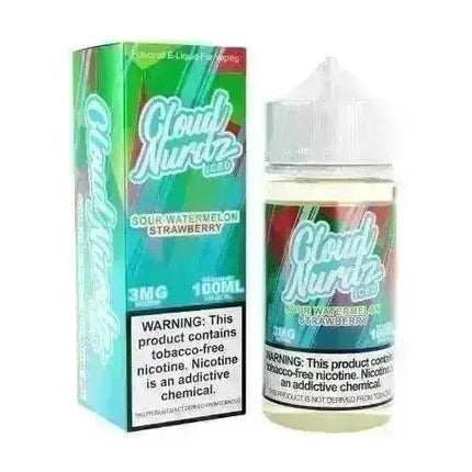 Cloud Nurdz TFN E-Juice 100ML - Sour Watermelon Strawberry