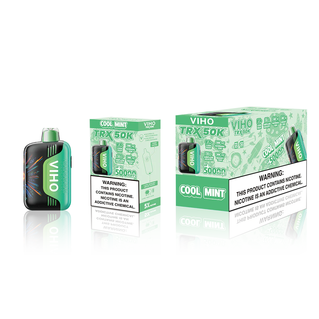 VIHO TRX 50K PUFFS 5% DISPOSABLE (5CT DISPLAY)