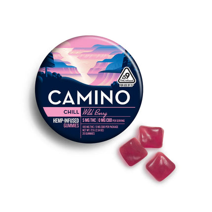 CAMINO D9 THC INFUSED GUMMIES 100MG PER TIN
