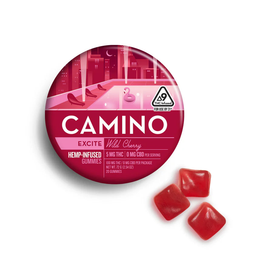 CAMINO D9 THC INFUSED GUMMIES 100MG PER TIN