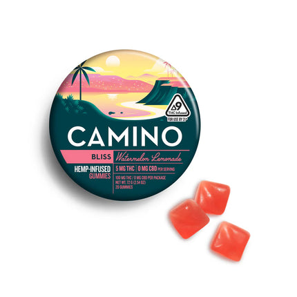 CAMINO D9 THC INFUSED GUMMIES 100MG PER TIN