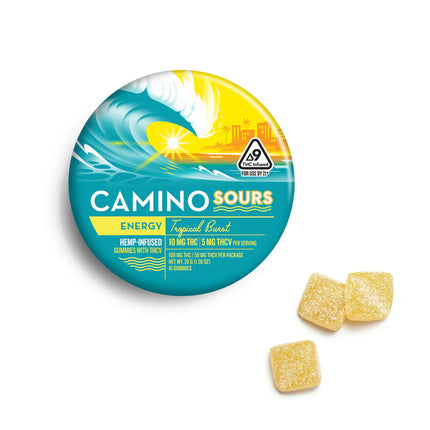CAMINO SOURS D9 THC INFUSED GUMMIES 100MG PER TIN