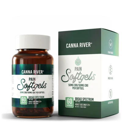 CANNA RIVER CBD SOFTGELS 100MG CAPSULES (60CT/JAR)