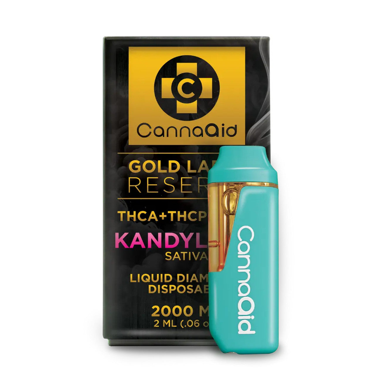 CANNA AID 2ML GOLD LABEL RESERVE (THC-A, THC-P, THC-B) LIQUID DIAMONDS DISPOSABLE