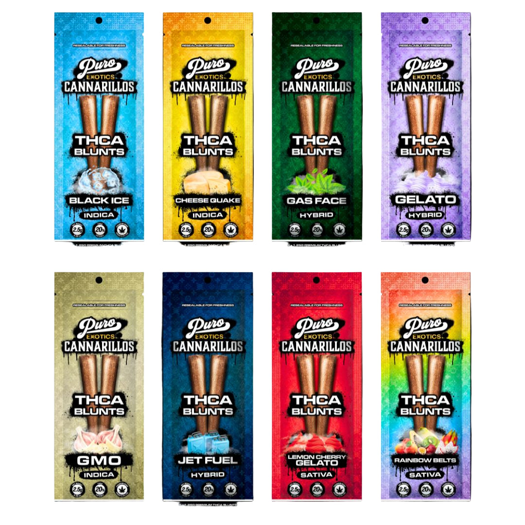 PURO EXOTICS CANNARILLOS THC-A BLUNTS 2 X 1.25G / PACK