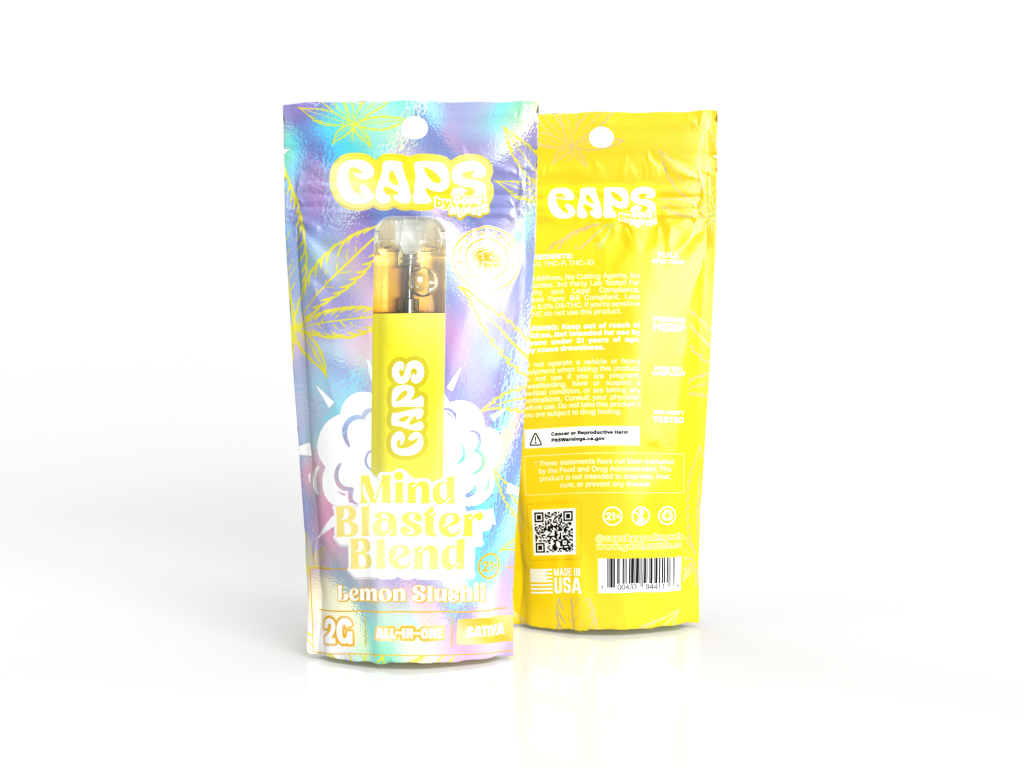 caps disposable vape CAPS 2G THCP MIND BLASTER BLEND DISPOSABLE – Rising Wholesale Inc