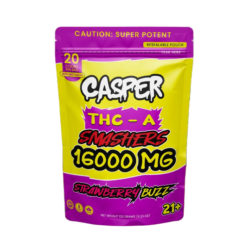 CASPER SMASHERS 16000MG THC-A GUMMIES (20CT/PK x 800MG)