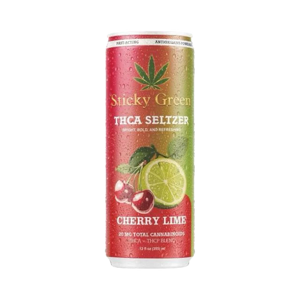 STICKY GREEN  THCA SELTZER 20MG (THCA THCP BLEND) (4 PACK)