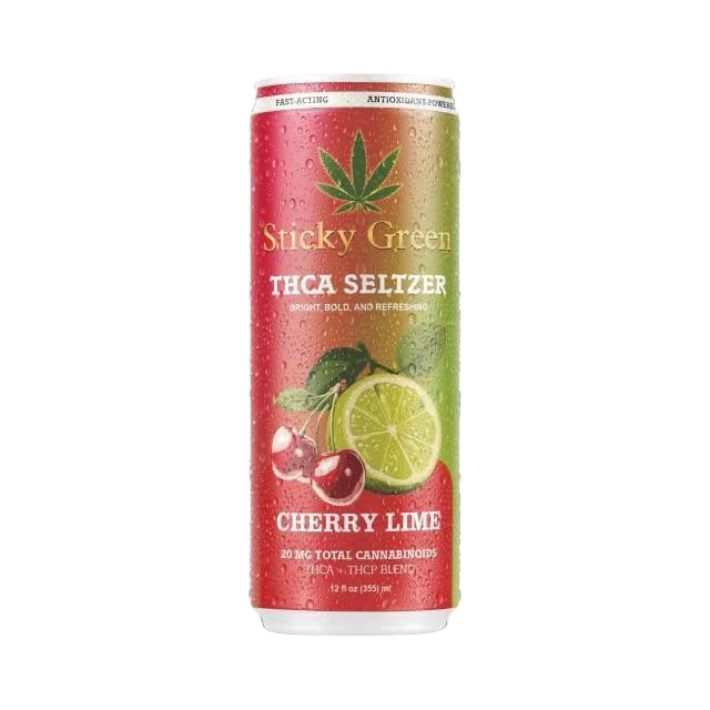 STICKY GREEN  THCA SELTZER 20MG (THCA THCP BLEND) (4 PACK)