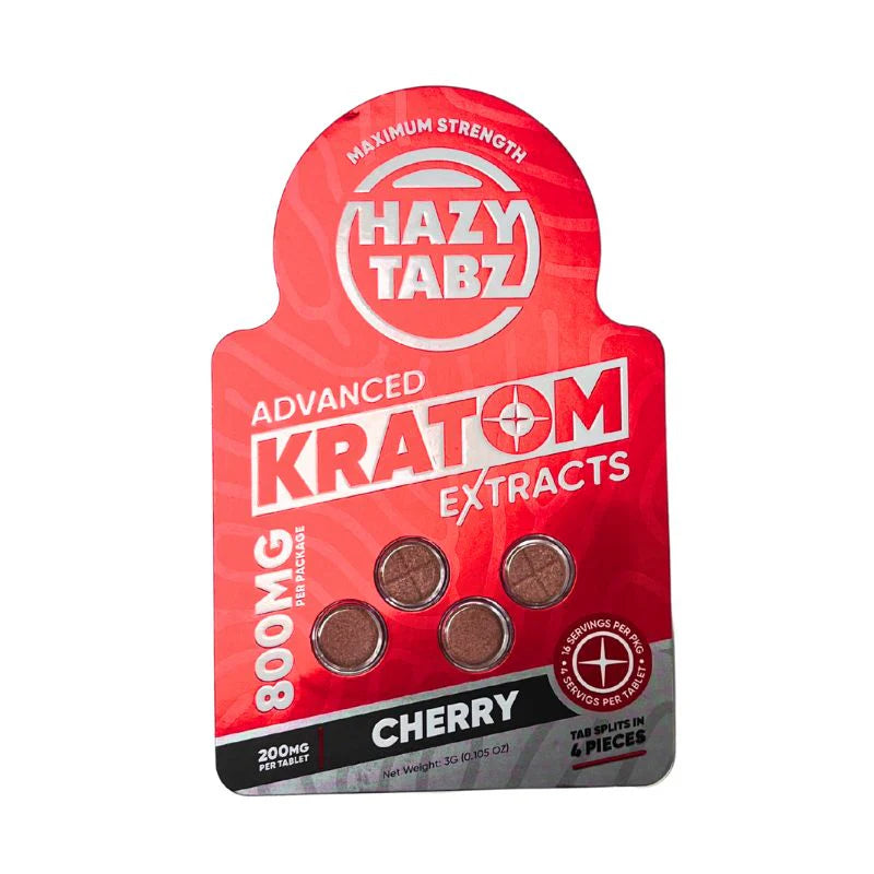 HAZY TABZ KRATOM EXTRACTS 200MG PER TAB (4CT PACK) (10 PACK DISPLAY)
