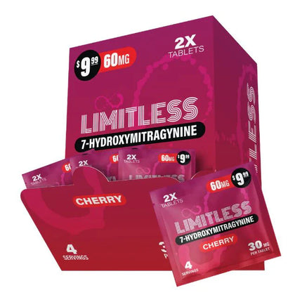 LIMITLESS 7-HYDROXY 30MG TABLET PRE-PRICED (2CT PACK) (40 PACK DISPLAY)