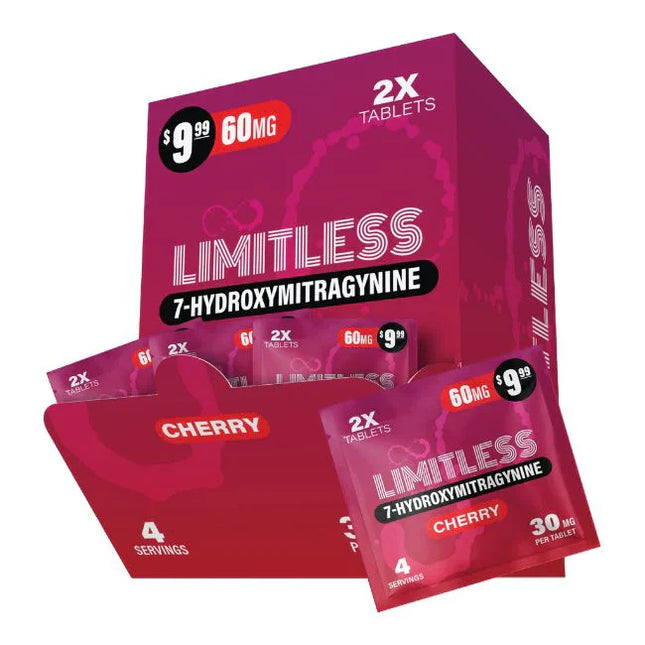 LIMITLESS 7-HYDROXY 30MG TABLET PRE-PRICED (2CT PACK) (40 PACK DISPLAY)