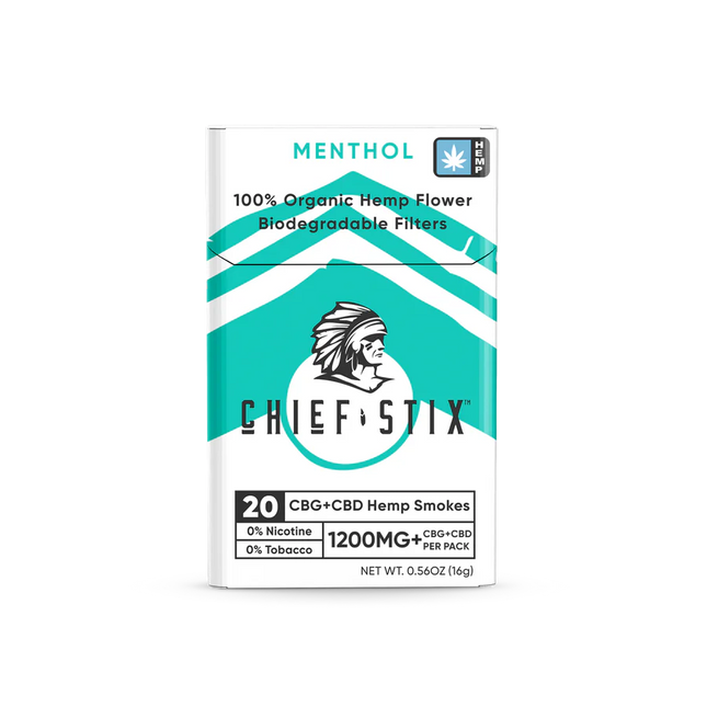 CHIEF STIX CBG + CBD HEMP SMOKES (20CT PACK)