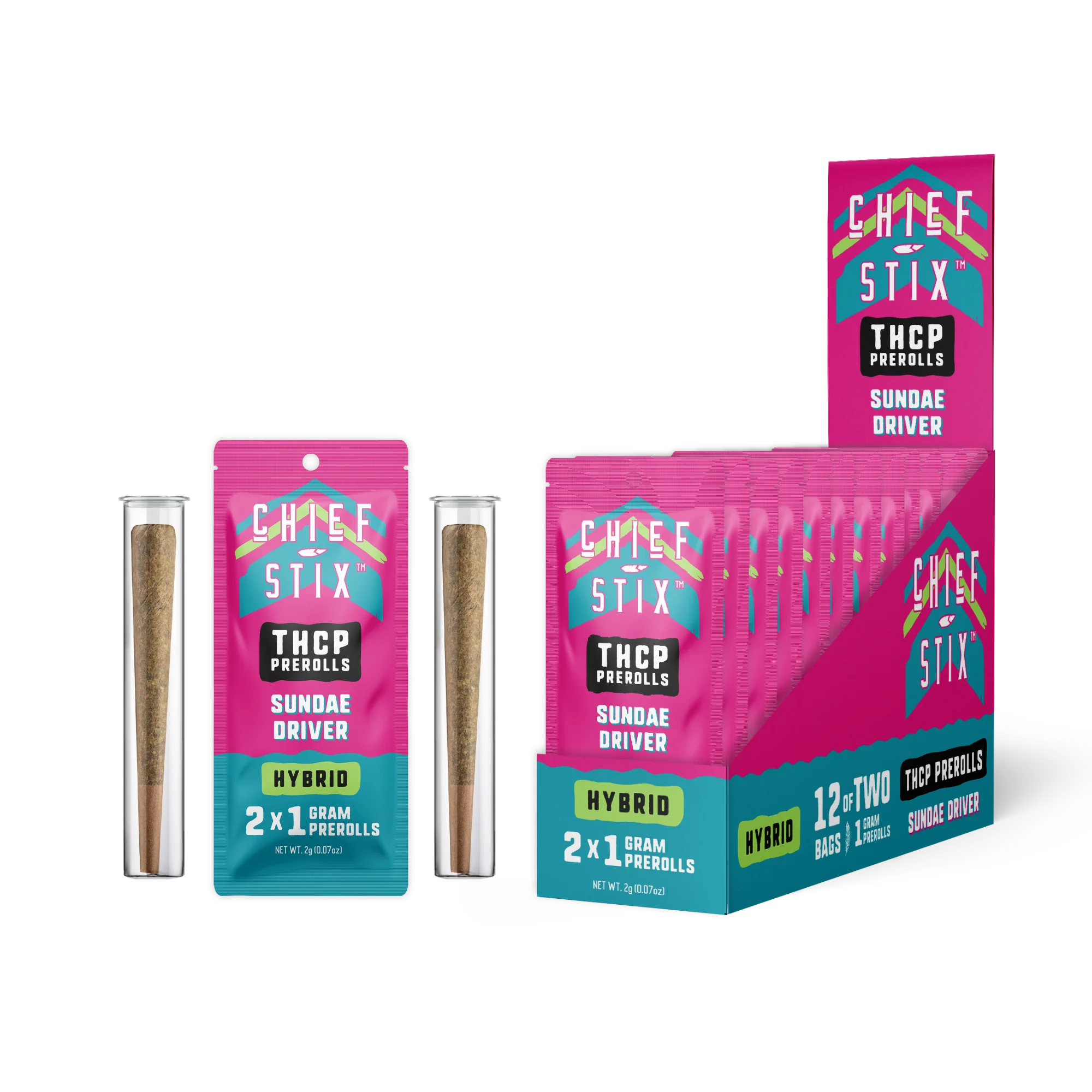 CHIEF STIX 1 GRAM THC-P PRE-ROLL (2CT/PACK)
