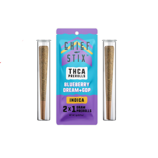 CHIEF STIX 1 GRAM THC-A PRE-ROLL (2CT/PACK)