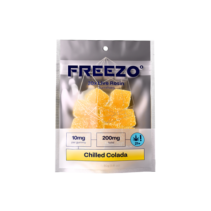 FREEZO 10MG LIVE ROSIN GUMMIES (20CT/BAG, 200MG/BAG) | CHILLED COLADA