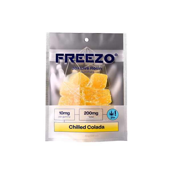 FREEZO 10MG LIVE ROSIN GUMMIES (20CT/BAG, 200MG/BAG) | CHILLED COLADA