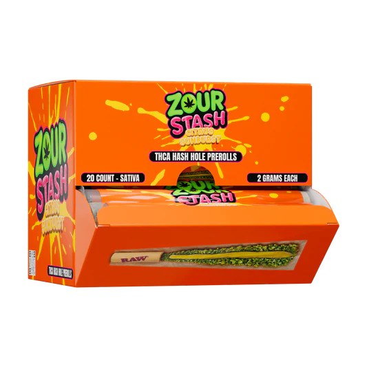ZOUR STASH THCA 2G HASH HOLE PRE-ROLLS (20CT DISPLAY)