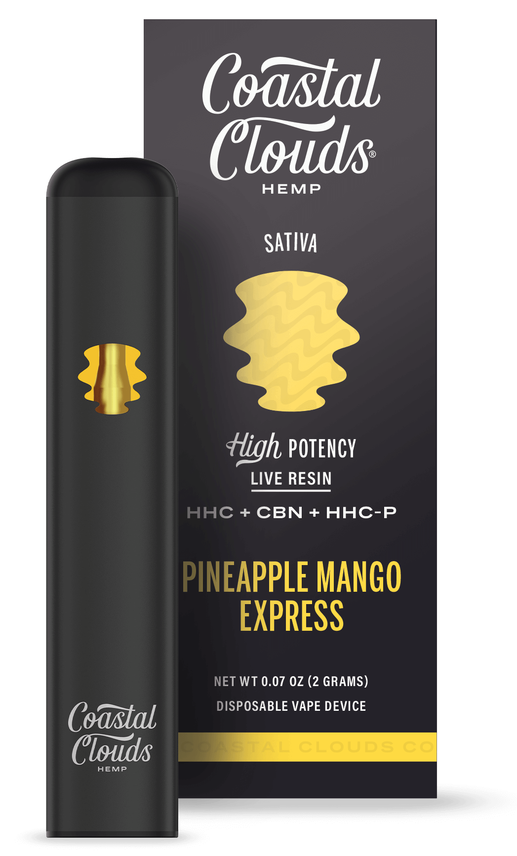COASTAL CLOUDS 2G LIVE RESIN D8 + HHCP DISPOSABLE VAPE