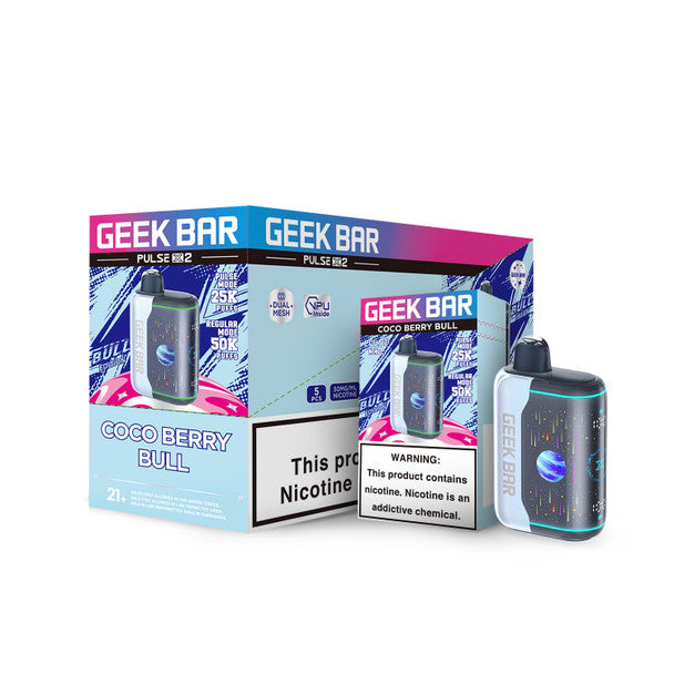 GEEK BAR PULSE X2 25K PUFFS CURVED 3D SCREEN DISPOSABLE (5CT DISPLAY)