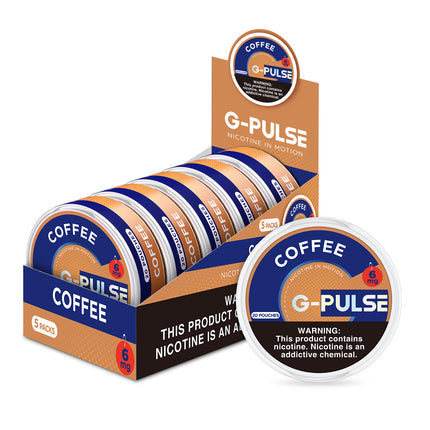 G-PULSE 6MG NICOTINE POUCHES (5CT DISPLAY)