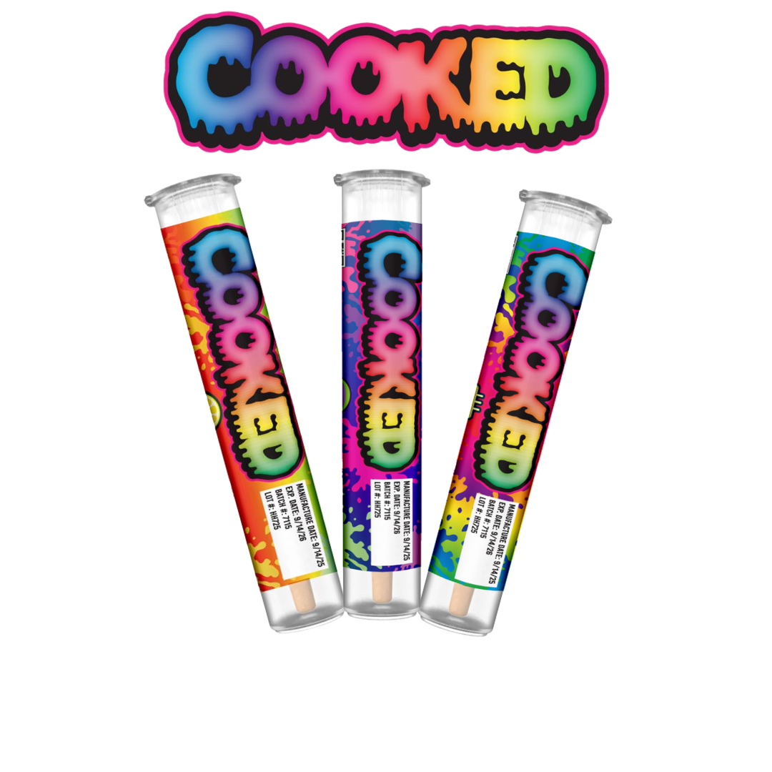 COOKED 2 GRAM THC-A LIQUID DIAMOND PRE-ROLLS (20CT BOX)