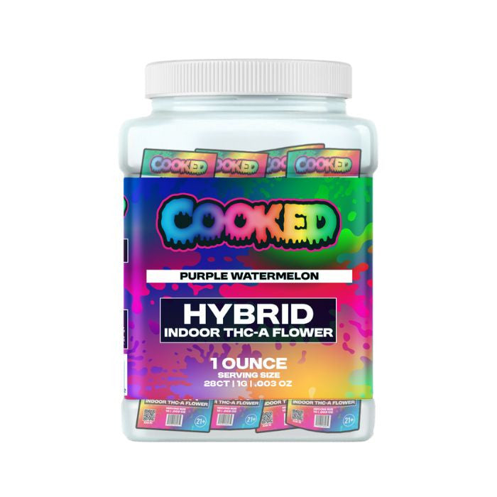 COOKED 1 GRAM THC-A INDOOR FLOWER (28CT JAR)