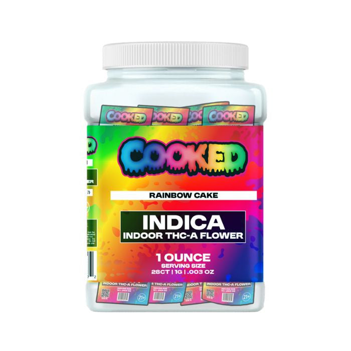 COOKED 1 GRAM THC-A INDOOR FLOWER (28CT JAR)