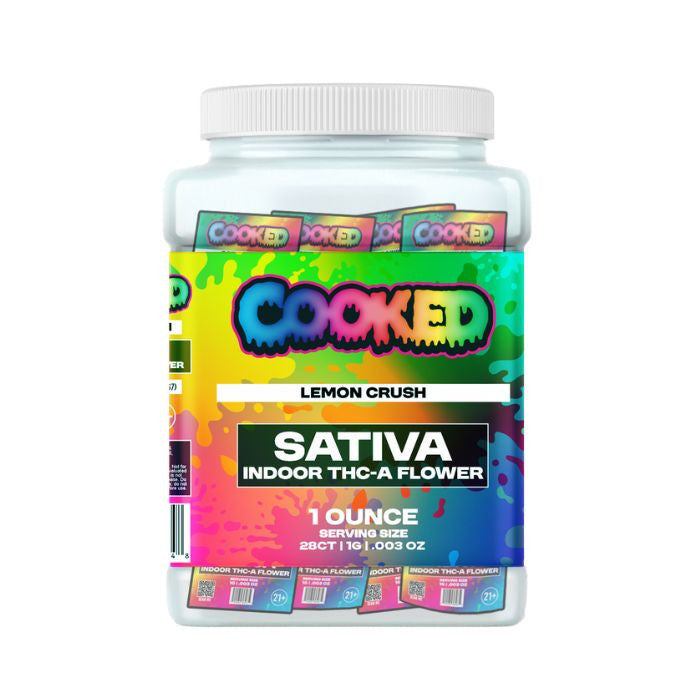 COOKED 1 GRAM THC-A INDOOR FLOWER (28CT JAR)
