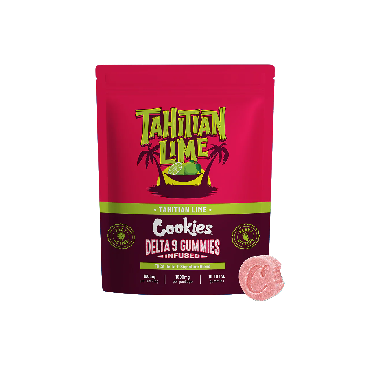 COOKIES 1000MG THCA D9 INFUSED GUMMIES (10CT/PK)