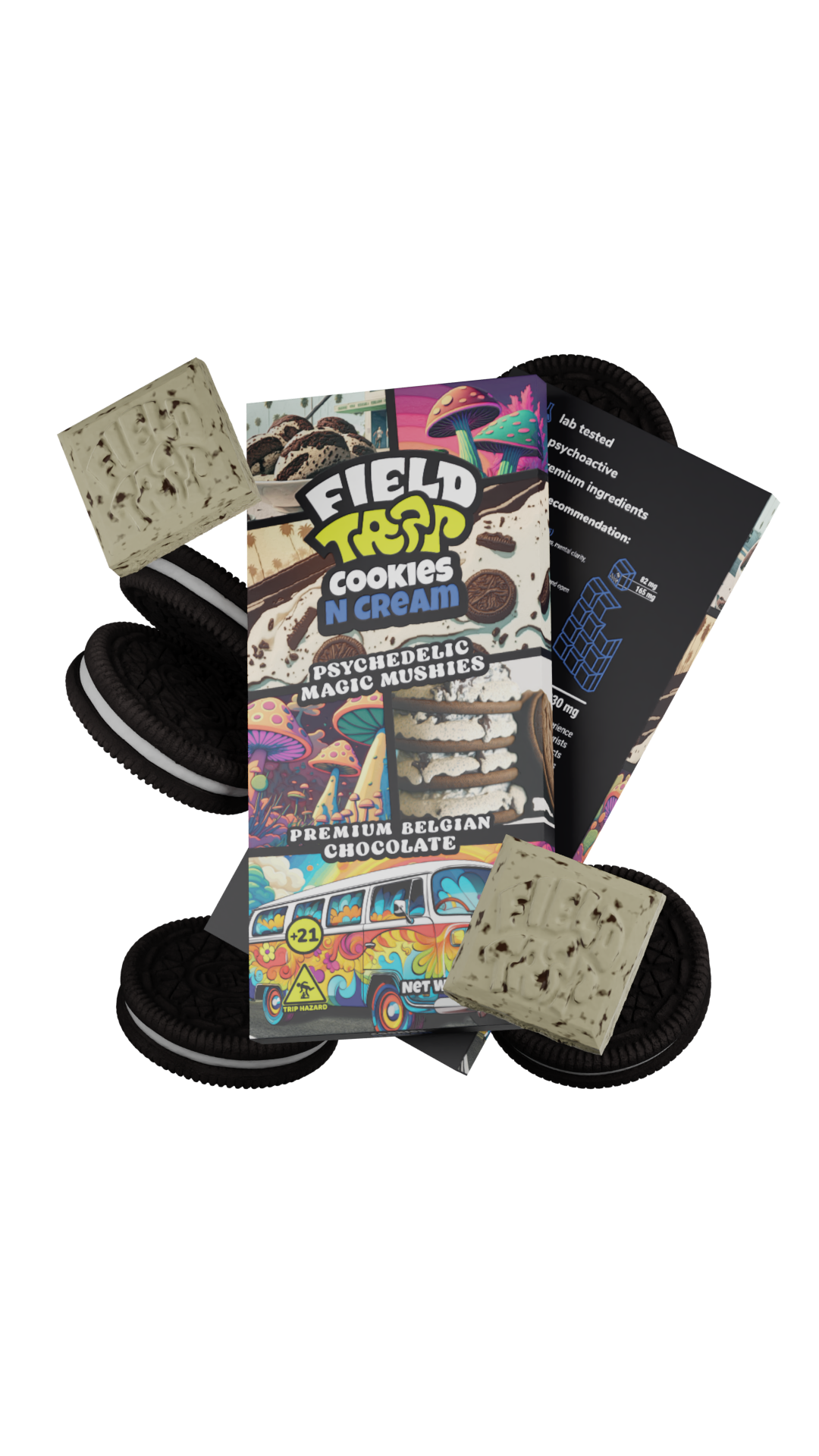FIELD TRIP PSYCHEDELIC MAGIC MUSHIES BELGIAN CHOCOLATE BAR