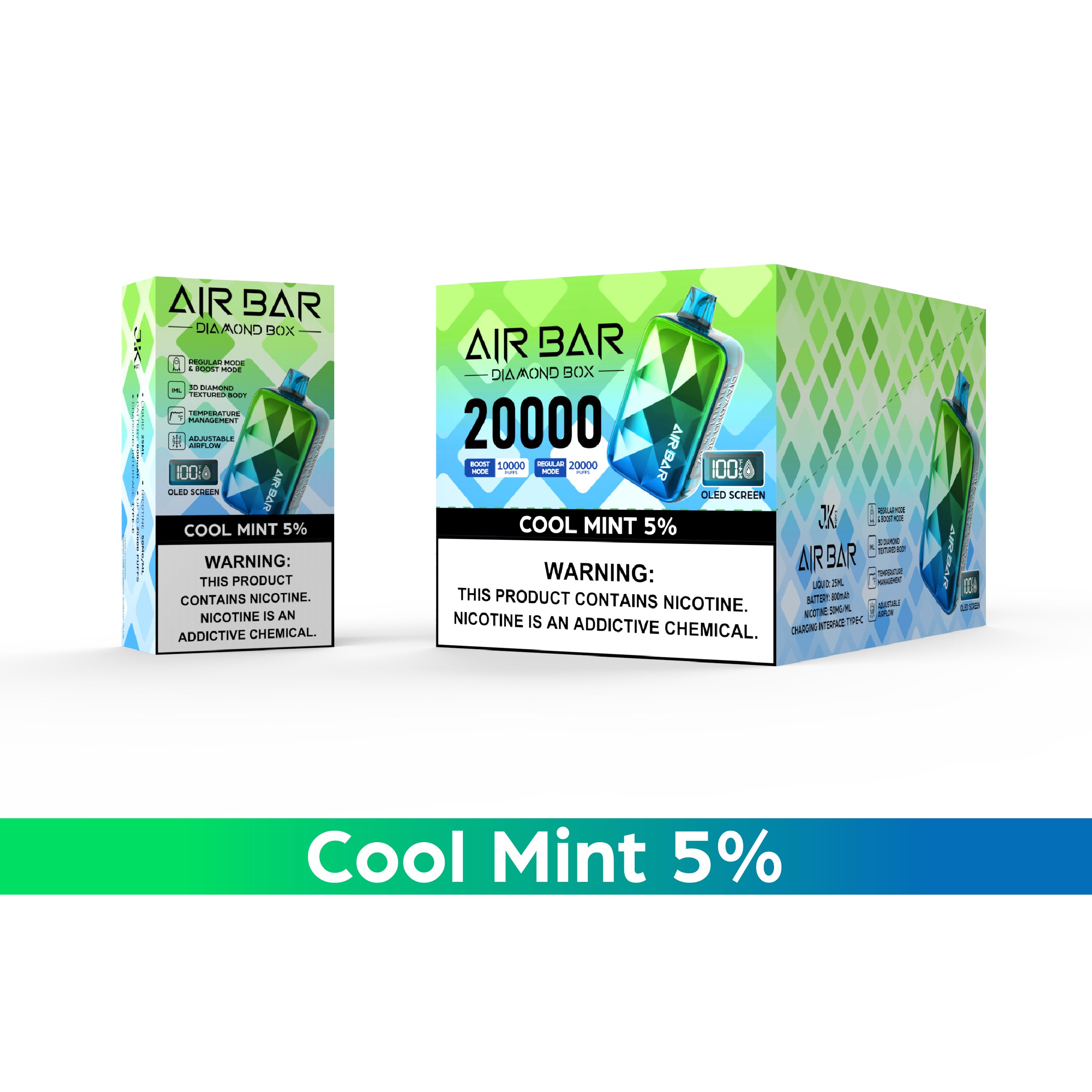 AIR BAR DIAMOND BOX 20000 PUFFS DISPOSABLE (10CT/DISPLAY)