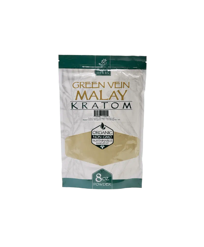 WHOLE HERBS 225 GRAM GREEN VEIN MALAY KRATOM