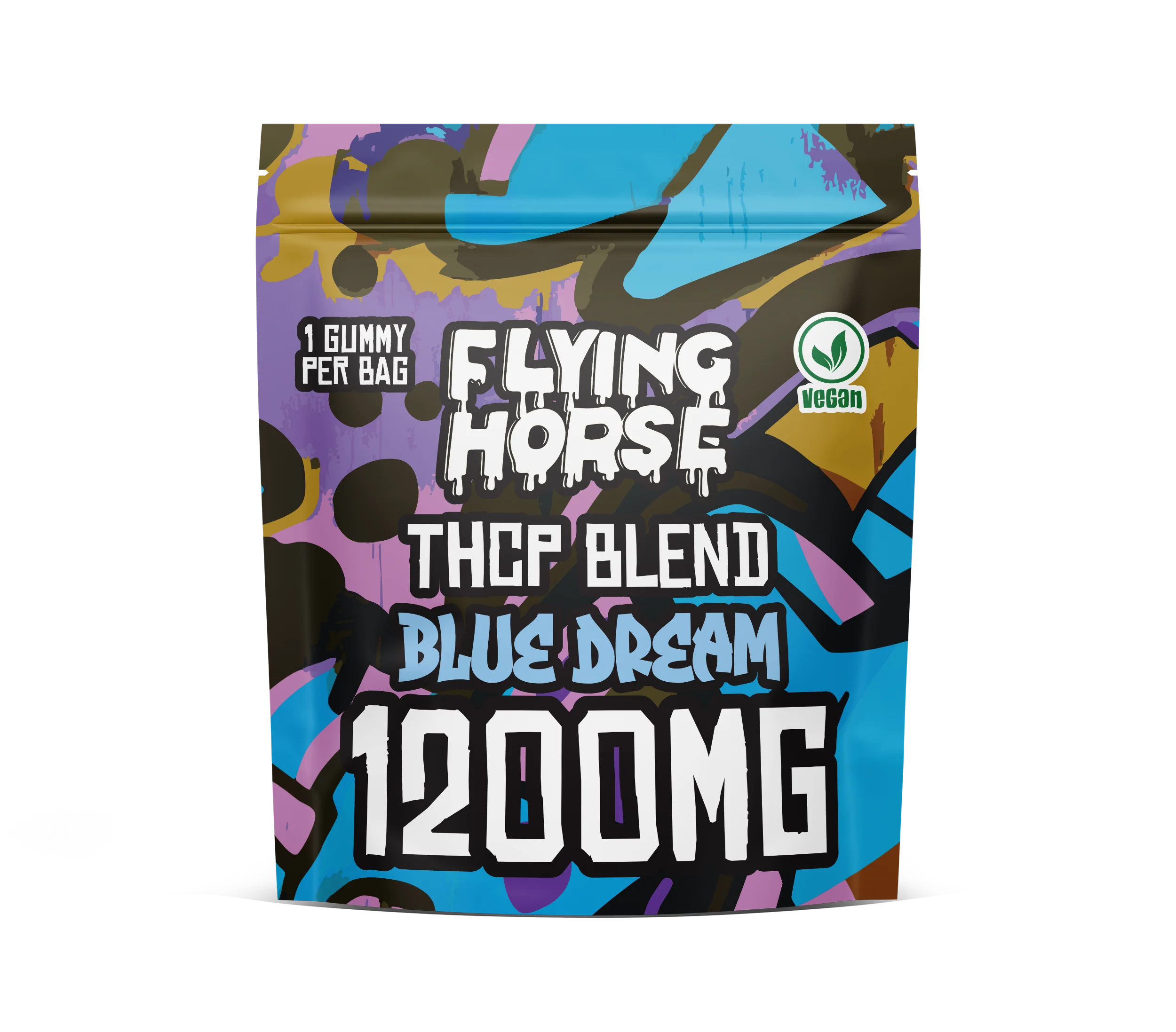 FLYING HORSE THCP BLEND INFUSED GUMMIES 1200MG/GUMMY (80CT JAR)