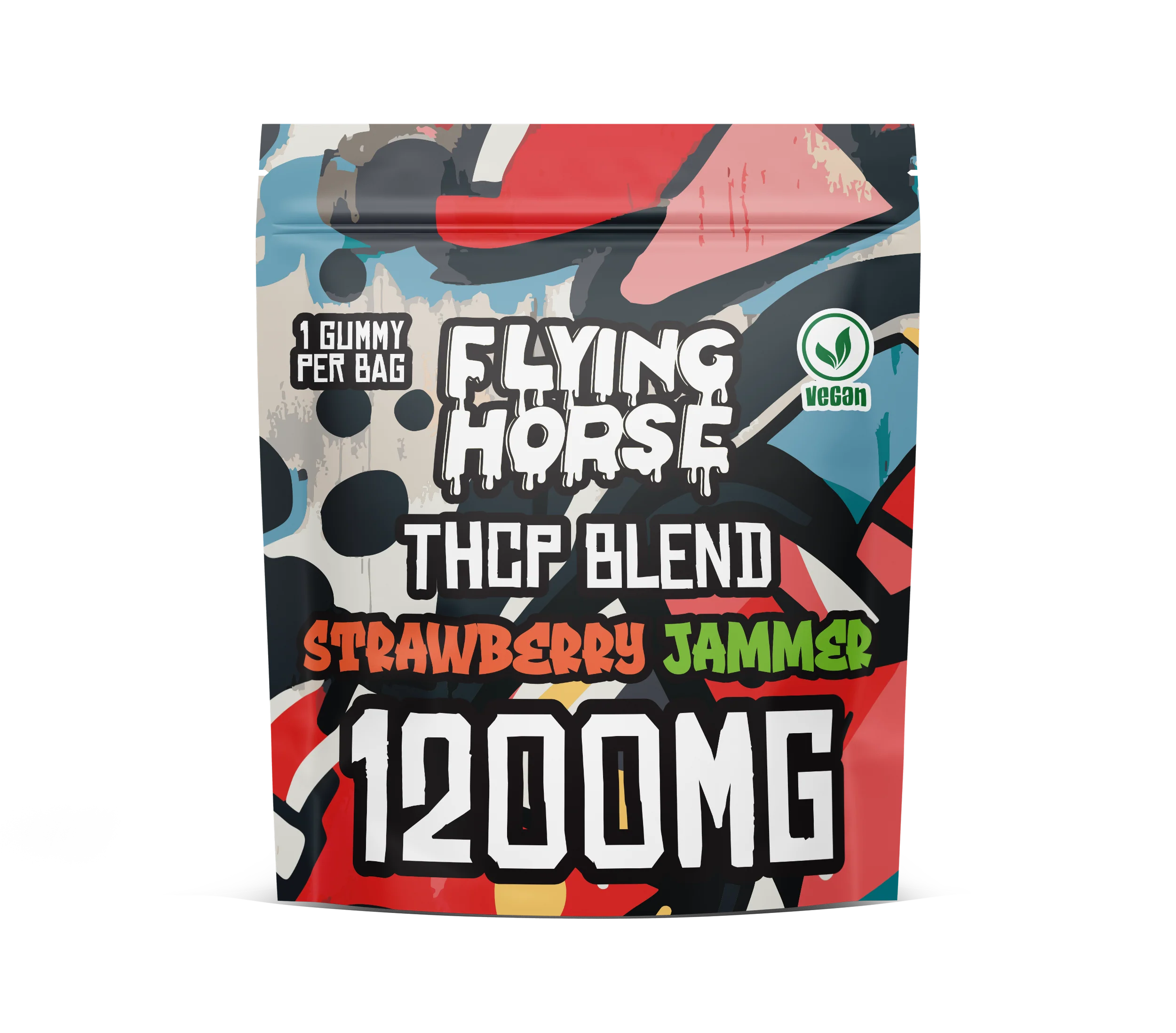 FLYING HORSE THCP BLEND INFUSED GUMMIES 1200MG/GUMMY (80CT JAR)