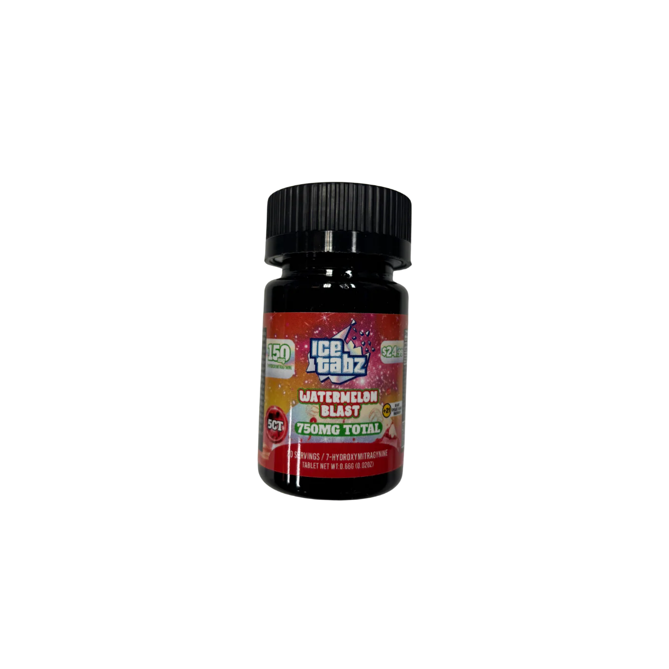 ICE TABZ 7-HYDROXY 150MG TAB 24.99 PRE PRICE (5CT BOTTLE)