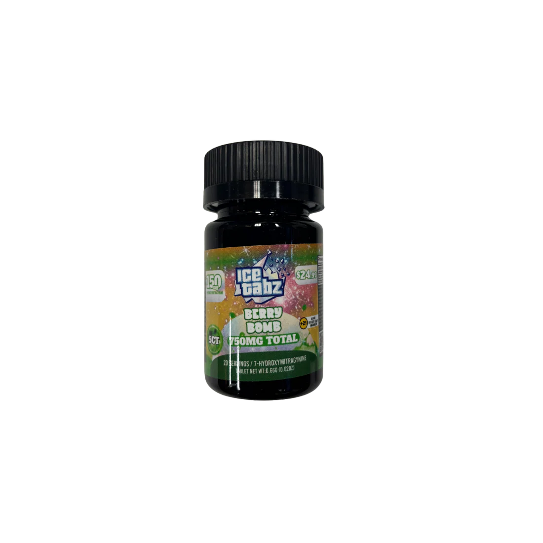 ICE TABZ 7-HYDROXY 150MG TAB 24.99 PRE PRICE (5CT BOTTLE)