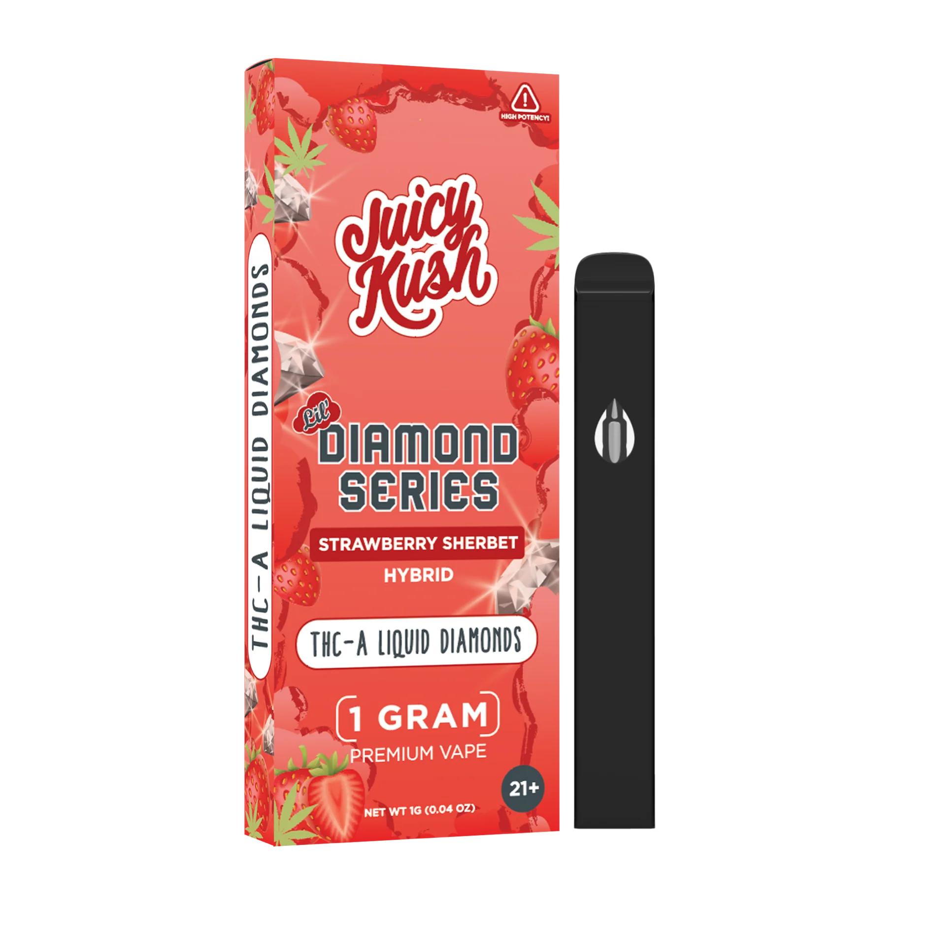 JUICY KUSH LIL' DIAMOND SERIES THC-A LIQUID DIAMOND 1 GRAM DISPOSABLE Rising Wholesale Inc. JUICY KUSH LIL' DIAMOND SERIES THC-A LIQUID DIAMOND 1 GRAM DISPOSABLE Rising Wholesale Inc.