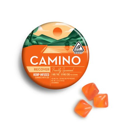 CAMINO D9 THC INFUSED GUMMIES 100MG PER TIN