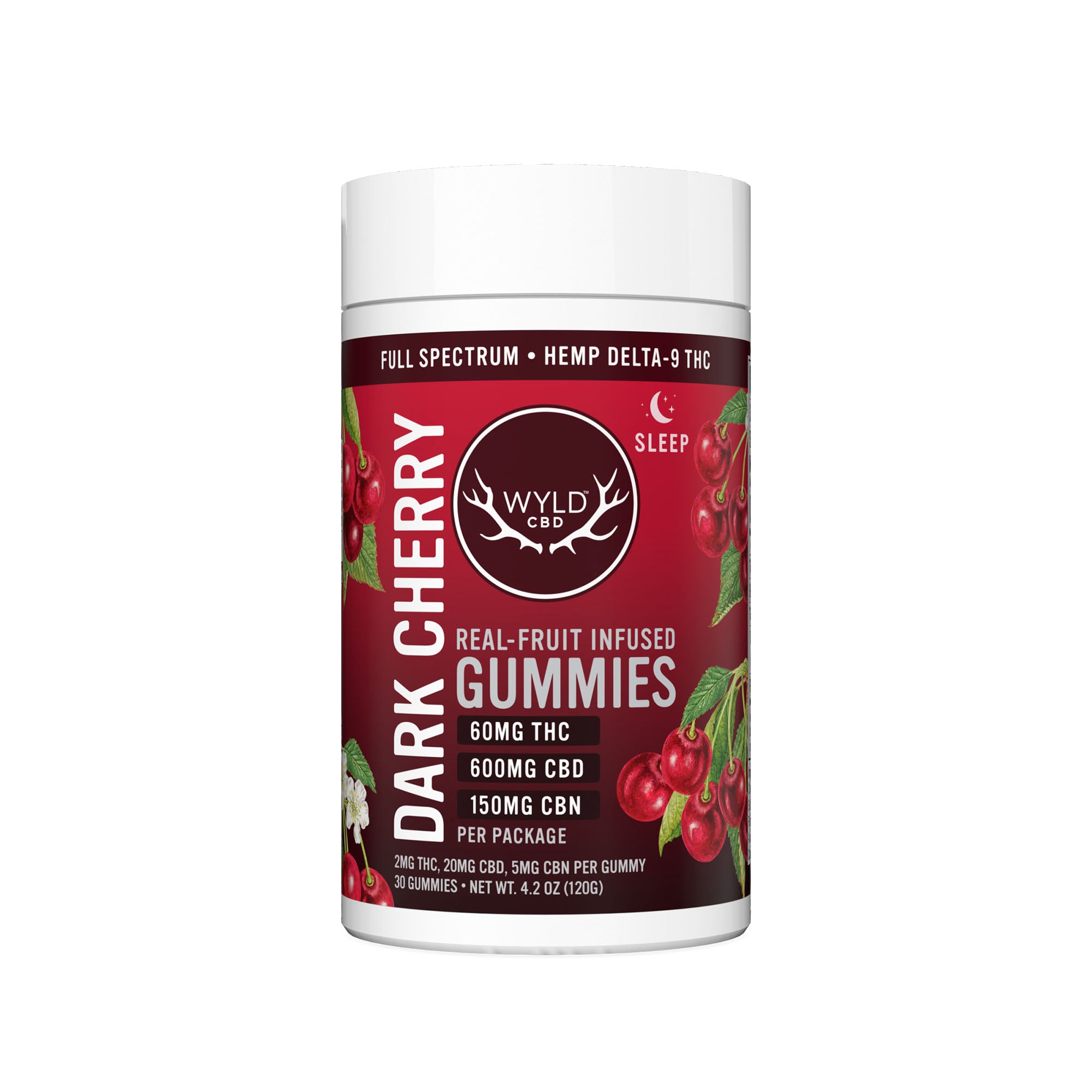 WYLD HEMP LOW DOSE FULL SPECTRUM D9 GUMMIES (30CT JAR)