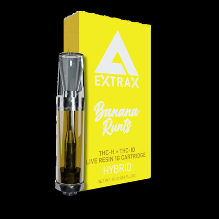 DELTA EXTRAX LIGHTS OUT 1ML CARTRIDGE BANANA RUNTS (HYBRID) 811960035007