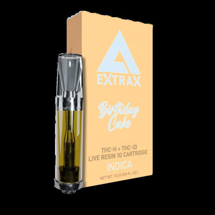 DELTA EXTRAX LIGHTS OUT 1ML CARTRIDGE BIRTHDAY CAKE (INDICA) 811960039869