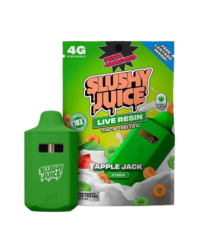 DELTA MUNCHIES THC-P DELTA-6 LIVE RESIN 4ML DISPOSABLE APPLE JACK (HYBRID) 140883844671