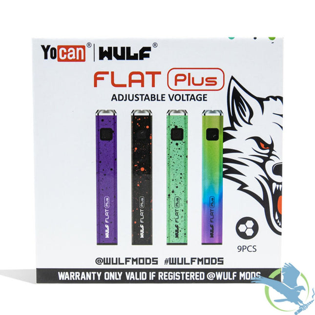WULF FLAT PLUS ADJUSTABLE VOLTAGE CARTRIDGE BATTERY 9CT/DISPLAY ASSORTED COLORS Default Title 420963543237