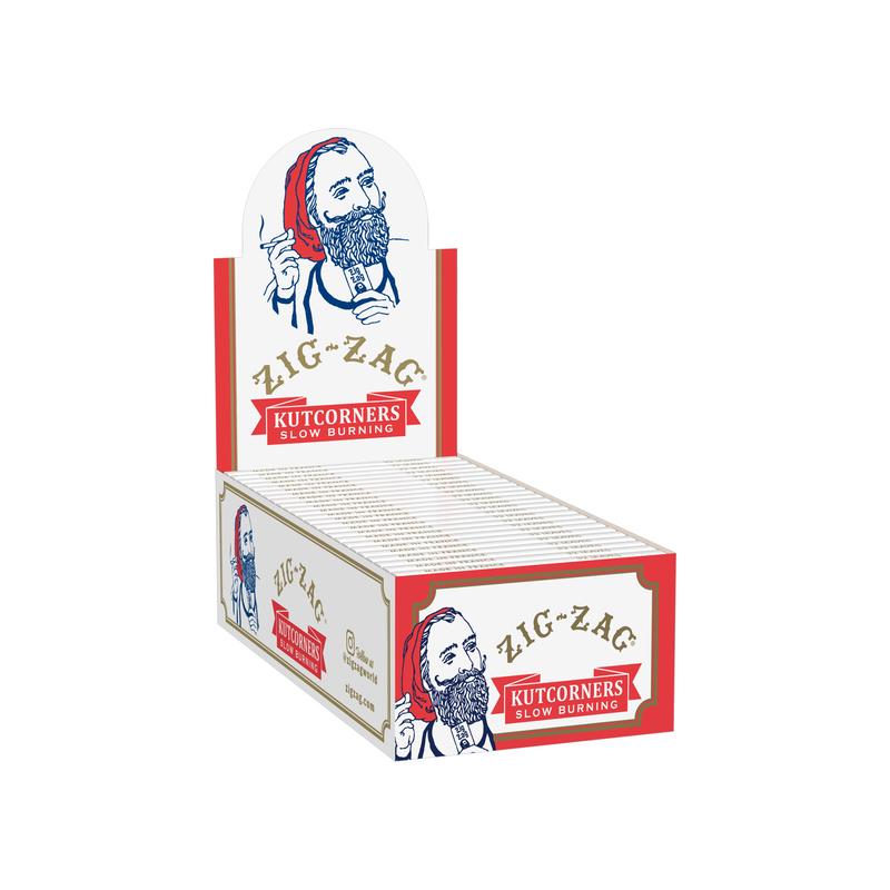 ZIG-ZAG KUTCORNERS SLOW BURNING ROLLING PAPERS (24CT/DISPLAY)